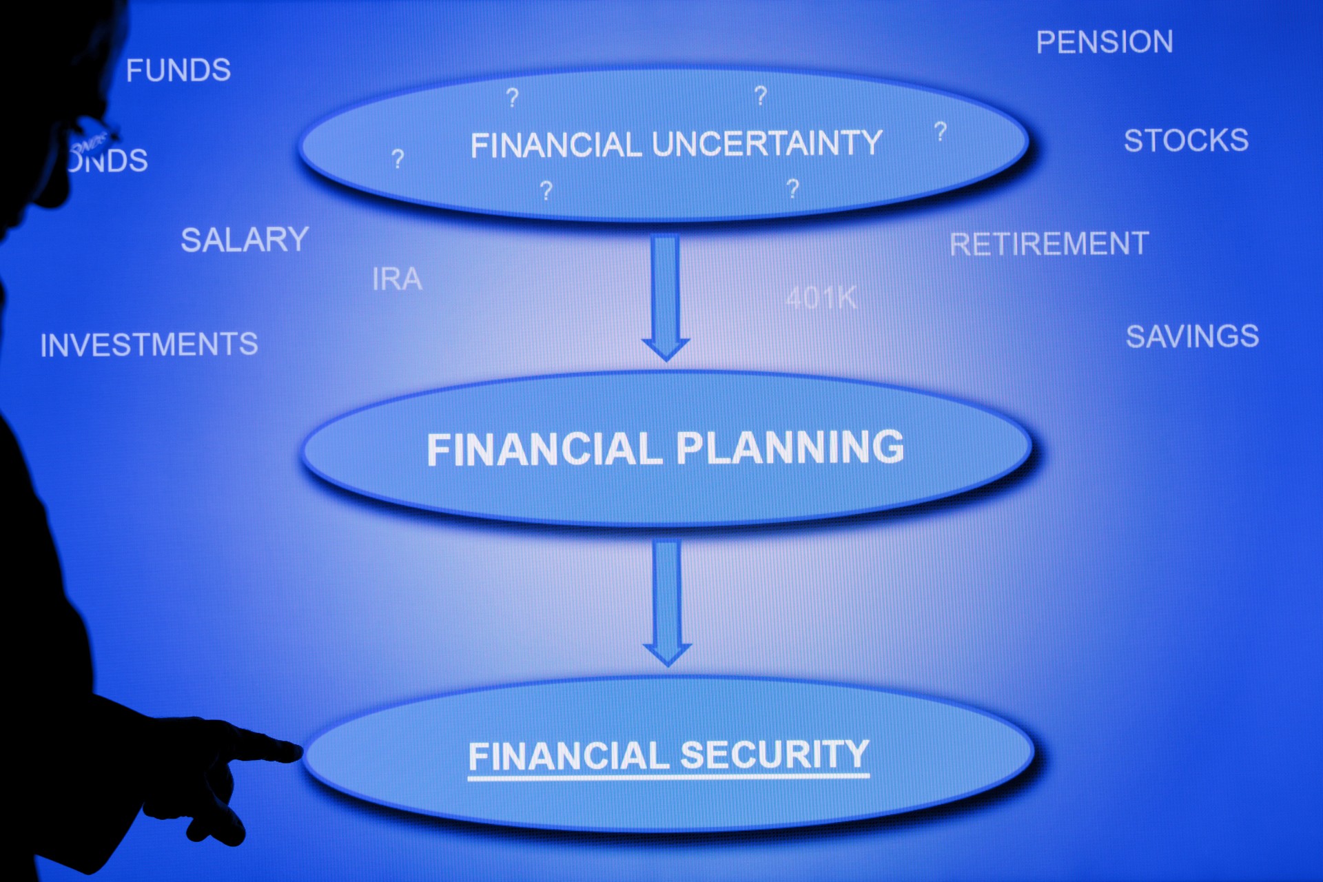 Man Presenting Financial Planning Chart